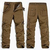 Men's Work Pants Hiking Cargo Pants Track Pants Outdoor Ripstop Breathable Multi Pockets Sweat wicking ArmyGreen Grey khaki Black 28 29 30 31 32  Wear Resistance Lightinthebox - thumbnail