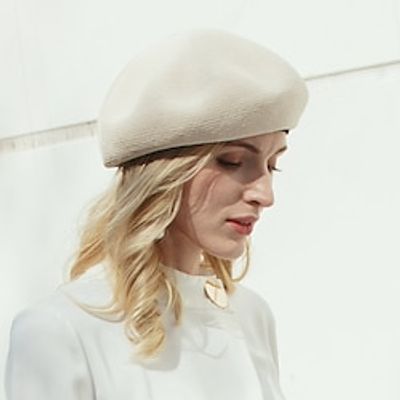 Hats Fiber Beret Hat Floppy Hat Straw Hat Wedding Casual Elegant Retro With Pure Color Splicing Headpiece Headwear Lightinthebox