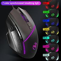 A876 Wired USB Gaming Mouse / Ergonomic Mouse Led Breathing Light 6400 dpi 7 pcs Keys miniinthebox - thumbnail