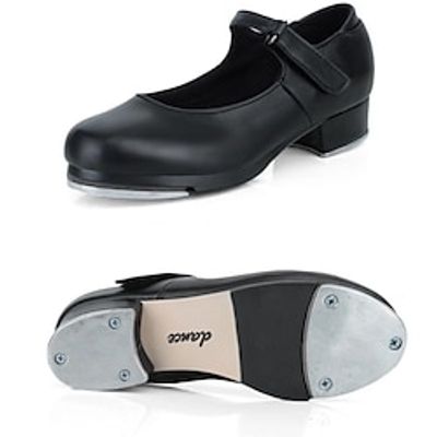 Women's Tap Shoes Performance Training Party Evening Party / Evening Stylish Thick Heel Round Toe Ankle Strap Black miniinthebox Women's Tap Shoes Performance Training Party Evening Party / Evening Stylish Thick Heel Round Toe Ankle Strap Black miniinthebox