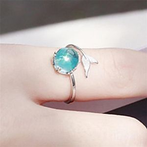 Women's Ring Open Cuff Ring Adjustable Ring 1pc Silver Copper Silver-Plated Irregular Stylish Artistic Simple Birthday Gift Jewelry Mismatched Swan Animal Wearable Lightinthebox