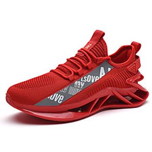 Men's Trainers Athletic Shoes Sporty Daily Running Shoes Tissage Volant Breathable White Black Red Spring Summer miniinthebox