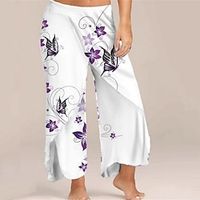 Women's Plus Size Pants Chinos Print Floral Butterfly Animal Casual Vacation Casual Daily Natural Full Length Fall Winter White XL XXL 3XL 4XL 5XL Lightinthebox - thumbnail