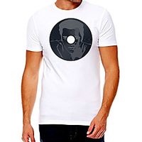Men's Unisex Tee T shirt Hot Stamping Graphic Prints Human Plus Size Print Short Sleeve Casual Tops Cotton Basic Fashion Designer Big and Tall White miniinthebox - thumbnail