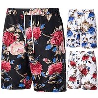 Men's Swim Trunks Swim Shorts Quick Dry Board Shorts Bathing Suit with Pockets Drawstring Swimming Surfing Beach Water Sports Printed Summer Lightinthebox - thumbnail