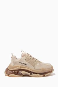Triple S Clear Sole Sneakers in Double Foam & Mesh