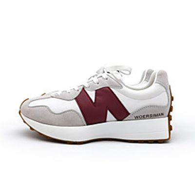 Women's Sneakers Flat Heel Daily Outdoor Nubuck Polyester Color Block White Lightinthebox