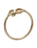 Hubb Ring Extra Small Solid Emerald Dot - thumbnail