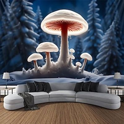 White Mushrooms Trippy Hanging Tapestry Wall Art Large Tapestry Mural Decor Photograph Backdrop Blanket Curtain Home Bedroom Living Room Decoration miniinthebox White Mushrooms Trippy Hanging Tapestry Wall Art Large Tapestry Mural Decor Photograph Backdrop Blanket Curtain Home Bedroom Living Room Decoration miniinthebox