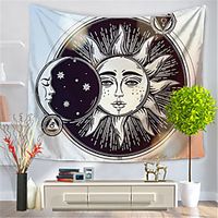 Tarot Divination Wall Tapestry Art Decor Blanket Curtain Hanging Home Bedroom Living Room Decoration Mysterious Bohemian Sun Moon miniinthebox - thumbnail