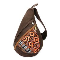 Women Canvas National Chest Bags Vintage Crossbody Bags