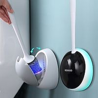 Silicone Toilet Brush for WC Accessories Drainable Toilet Brush Wall-Mounted Cleaning Tools Home Bathroom Accessories Sets miniinthebox - thumbnail