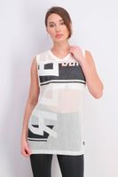 Womens Workout Ready Mesh Baseball Tank Top  White - thumbnail