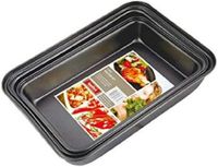 Royal Ford 3 Pcs Rectangular Raoster Set Black - RF5398