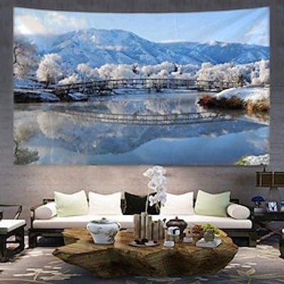 Snow Forest Hanging Tapestry Wall Art Large Tapestry Mural Decor Photograph Backdrop Blanket Curtain Home Bedroom Living Room Decoration Lightinthebox Snow Forest Hanging Tapestry Wall Art Large Tapestry Mural Decor Photograph Backdrop Blanket Curtain Home Bedroom Living Room Decoration Lightinthebox