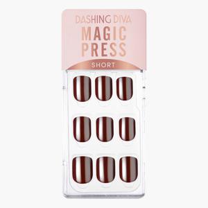 Dashing Diva Magic Press Wine Satin Artificial Nails