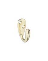 National Single Polished Brass Robe Hook