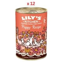 Lily's Kitchen Chicken Recipe Puppy Food 400G Pack Of 12