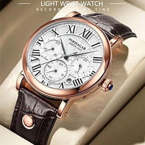POEDAGAR Sport Men Watch Top Brand Luxury Military Army Waterproof Male Clock Genuine Leather Quartz Date Man Wristwatch Lightinthebox