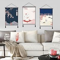 Japanese Style Woven Bohemian Wall Tapestry Art Decor Blanket Curtain Hanging Home Bedroom Living Room Decoration Nordic Cotton Linen Tassel Lightinthebox - thumbnail
