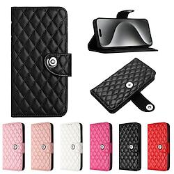 Phone Case For Samsung Galaxy S24 S23 S22 S21 S20 Ultra Plus FE A54 A34 A14 Wallet Case with Wrist Strap Kickstand Card Slot Geometric Pattern TPU PU Leather Lightinthebox