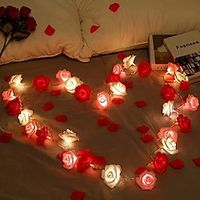 LED Rose String Lights, For Valentine's Day Wedding, Room Garden Decoration Night Light, Outdoor LED Fairy String Light Garland Wedding Street, Artificial Flowers LED Light, Mother And Valentines Day Lightinthebox - thumbnail
