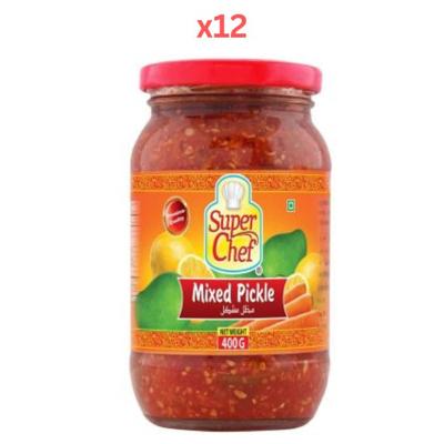 Super Chef Pickle 400Gm (Pack Of 12)