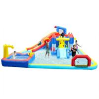Megastar 10 In 1 Inflatable H20 water Fight Bounce House Water Park - 18.92FTX17.08 FTX8.08FT