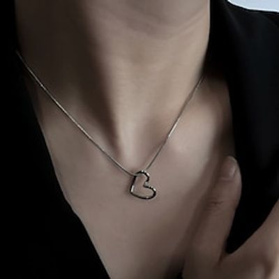 1pc Pendant Necklace For Women's Street Gift Daily Titanium Steel Classic Heart Lightinthebox