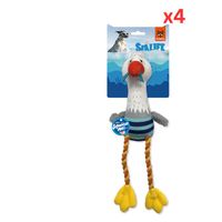 Fofos Sealife Sea Mew Dog Toy (Pack of 4)
