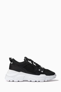 Logo Chunky Sole Sneakers in Leather