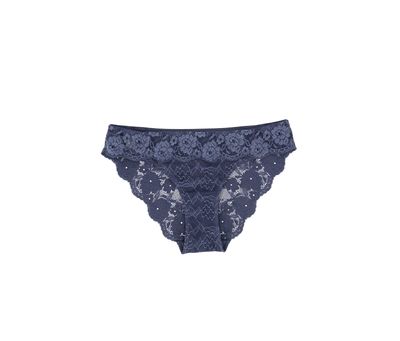 Womens Lace Panty  Navy