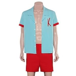 Doll Hawaiian Shirt Beach Shorts 2023 Movie Outfits Men's Cosplay Costume Retro Vintage Blue Shirt Pants Halloween Carnival Lightinthebox