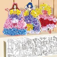 Internet Celebrity's Ever-changing Princess Dressing Up With Creative Children's Diy Graffiti Painting Book Toys Lightinthebox - thumbnail