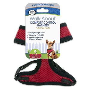 Four Paws Comfort Control Pet Harness - Red (Small 12/CS)