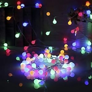 Halloween LED Light  Add a Magical Sparkle to Your Home with These Frosted Ball String Lights! miniinthebox