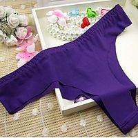 Women's 1 Piece Basic G-strings  Thongs Panties - Normal Low Waist Light Blue White Black One-Size Lightinthebox - thumbnail