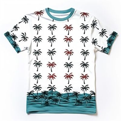 Boys 3D Coconut Tree Tee Shirt Short Sleeve 3D Print Summer Vacation Tropical Hawaiian Polyester Kids 3-12 Years Crew Neck Outdoor Casual Daily Regular Fit miniinthebox Boys 3D Coconut Tree Tee Shirt Short Sleeve 3D Print Summer Vacation Tropical Hawaiian Polyester Kids 3-12 Years Crew Neck Outdoor Casual Daily Regular Fit miniinthebox