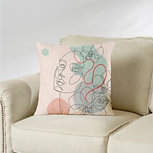 Double Side Cushion Cover 1PC Soft Decorative Square Throw Pillow Cover Cushion Case Pillowcase for Bedroom Livingroom Superior Quality Machine Washable Indoor Cushion for Sofa Couch Bed Chair miniinthebox