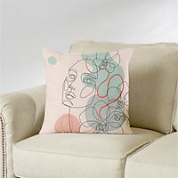 Double Side Cushion Cover 1PC Soft Decorative Square Throw Pillow Cover Cushion Case Pillowcase for Bedroom Livingroom Superior Quality Machine Washable Indoor Cushion for Sofa Couch Bed Chair miniinthebox - thumbnail