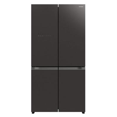 Hitachi 720L, Side by Side 4 Door Refrigerator, French Door Fridge, Dual Fan Cooling, Glass Mauve Gray- RWB720VUK04GMG
