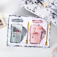 Mr and Mrs Coffee Mugs - Wedding Gifts for Bride and Groom - Gifts for Bridal Shower Engagement Wedding and Married Couples Anniversary - Ceramic Marble Cups Lightinthebox - thumbnail