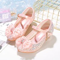 Girls' Heels Flower Girl Shoes Formal Shoes Princess Shoes Rubber Leather High Elasticity Cartoon Design Non Slip Dress Shoes Little Kids(4-7ys) Big Kids(7years ) Daily Party  Evening Walking Shoes miniinthebox - thumbnail