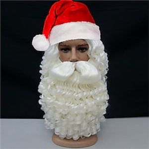 Christmas Party wigs Father Christmas Wig Beard  Moustache Set Lightinthebox