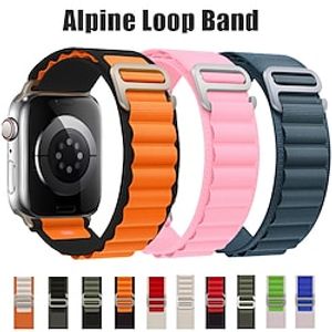 Alpine Loop Compatible with Apple Watch band 38mm 40mm 41mm 42mm 44mm 45mm 49mm Elastic Titanium G-Hook Stretchy Fabric Nylon Strap Replacement Wristband for iwatch Series Ultra 8 7 6 5 4 3 2 1 SE miniinthebox