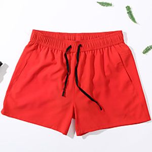 Men's Shorts Drawstring Pocket Solid Color Sport Athleisure Shorts Bottoms Quick Dry Breathable Soft Tennis Exercise  Fitness Running Walking Training Casual Daily Outdoor Exercising  Summer Lightinthebox