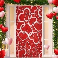 Happy Valentine's Day Door Covers Door Tapestry Door Curtain Decoration Backdrop Door Banner for Front Door Farmhouse Holiday Party Decor Supplies miniinthebox Happy Valentine's Day Door Covers Door Tapestry Door Curtain Decoration Backdrop Door Banner for Front Door Farmhouse Holiday Party Decor Supplies miniinthebox