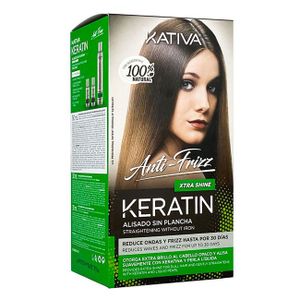 Kativa Keratin Anti-Frizz Xtra Shine Straightening Kit