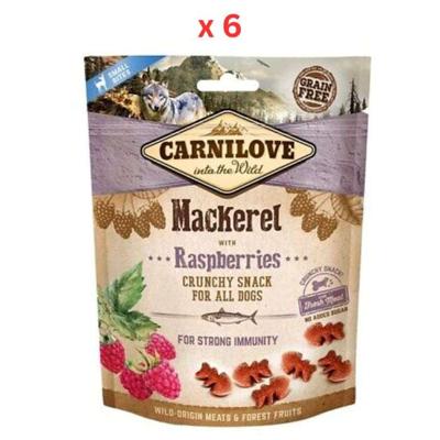 Carnilove Mackerel with Raspberries Crunchy Snack for Dogs 200g Pack Of 6 Carnilove Mackerel with Raspberries Crunchy Snack for Dogs 200g Pack Of 6