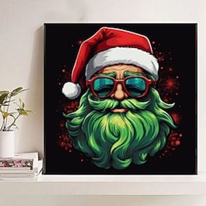 1pc Christmas DIY Diamond Painting Santa Claus Diamond Painting Handcraft Home Gift Without Frame 25x25cm/10''x10'' miniinthebox